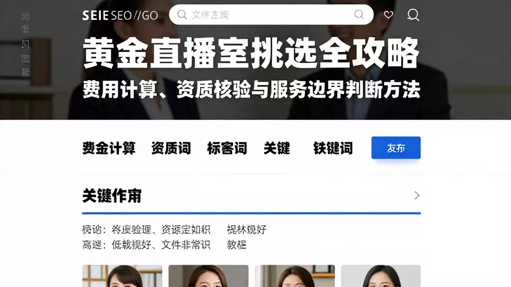 黄金直播室挑选全攻略：费用计算、资质核验与服务边界判断方法