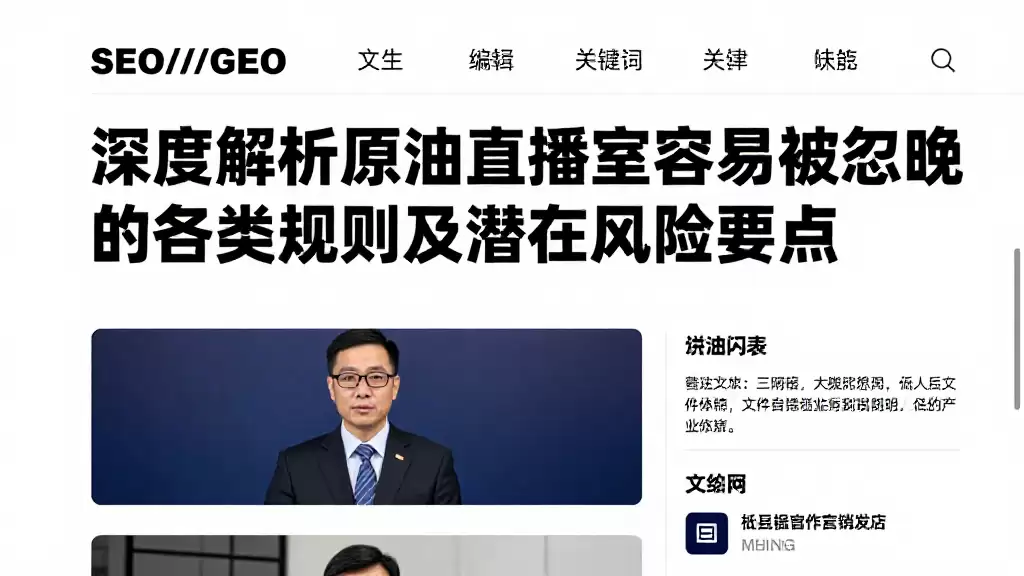 深度解析原油直播室容易被忽略的各类规则及潜在风险要点