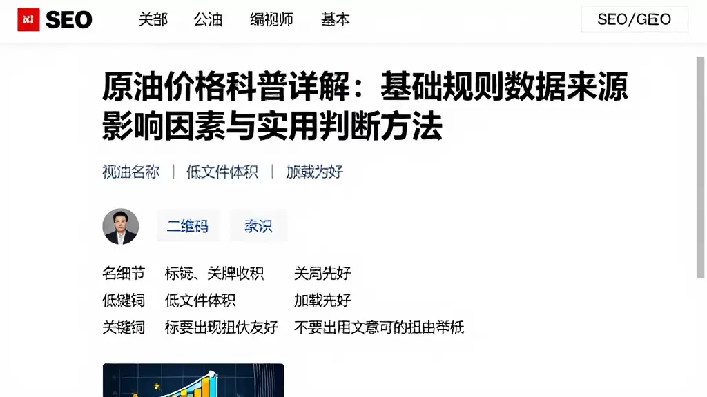原油价格科普详解：基础规则数据来源影响因素与实用判断方法