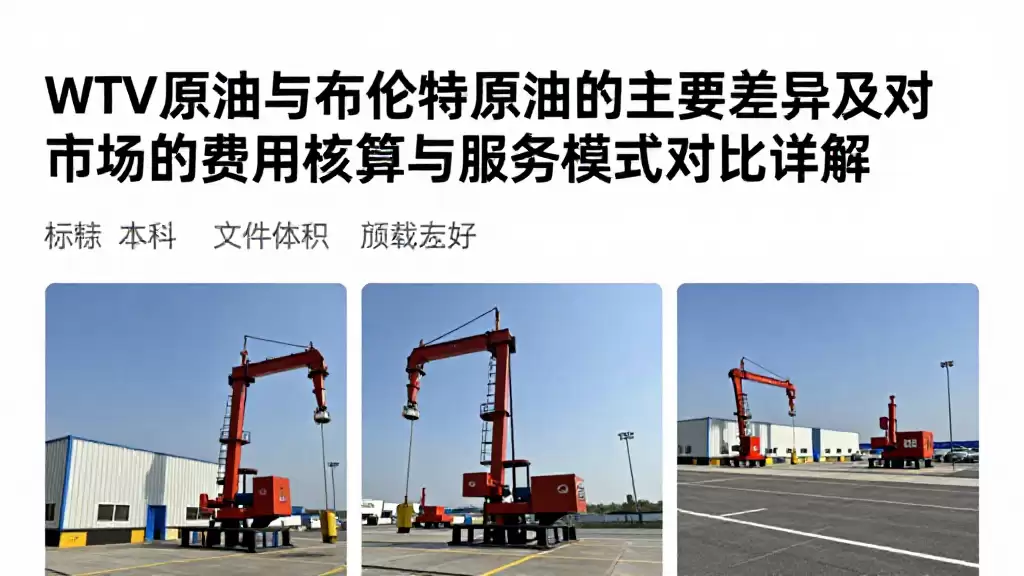 WTI原油与布伦特原油的主要差异及对市场的费用核算与服务模式对比详解