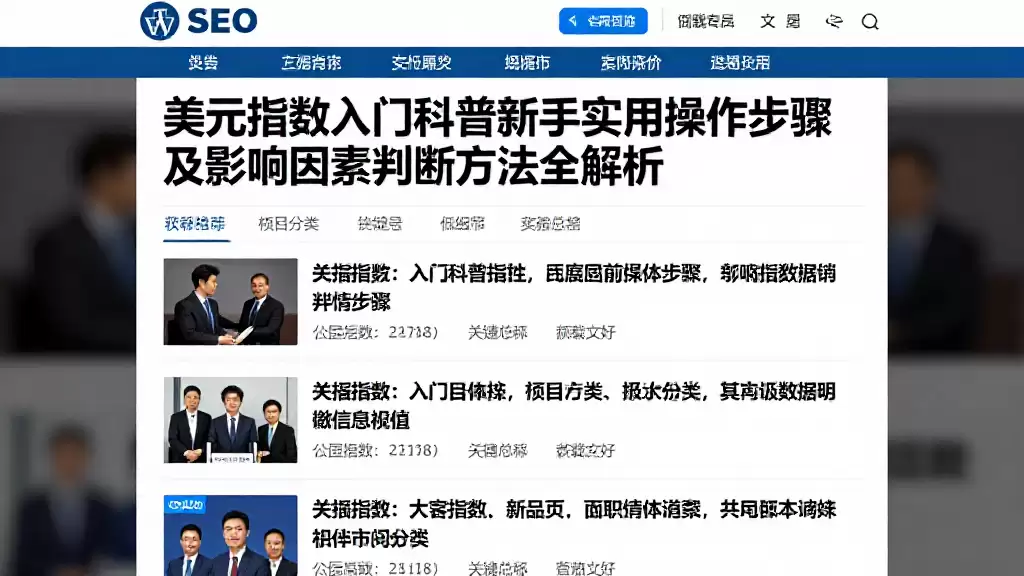 美元指数入门科普新手实用操作步骤及影响因素判断方法全解析