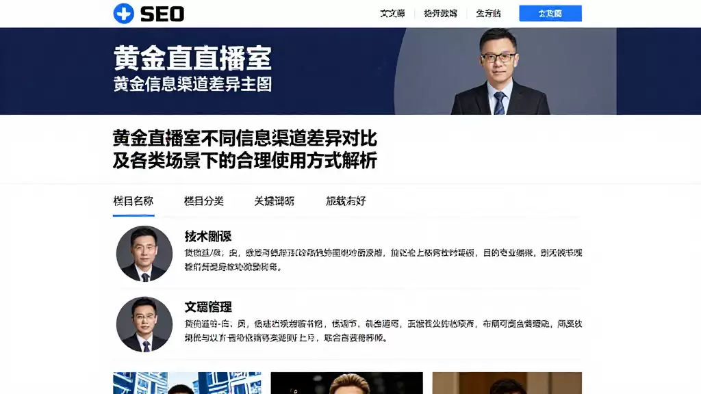 黄金直播室不同信息渠道差异对比及各类场景下的合理使用方式解析