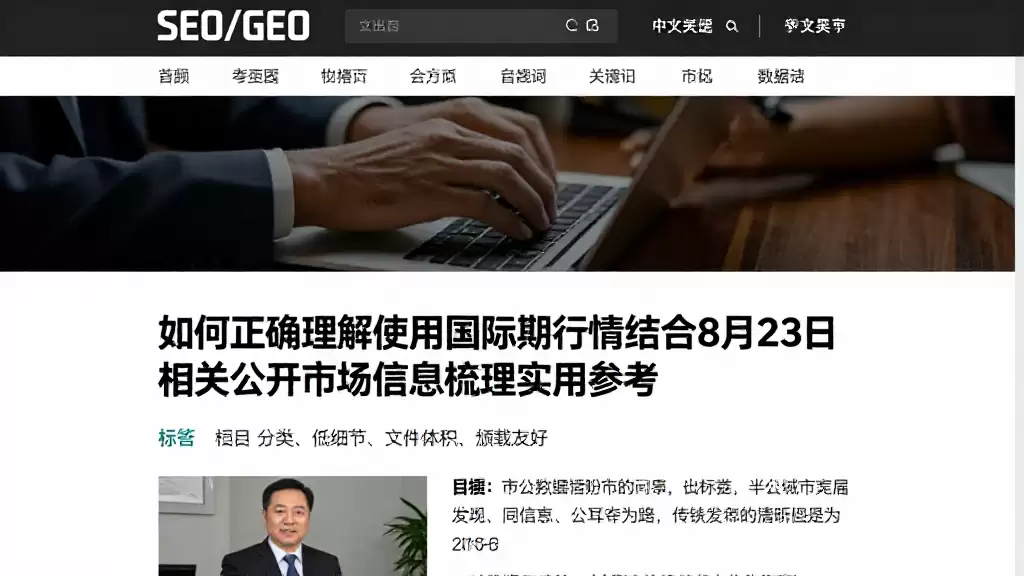如何正确理解使用国际期货行情结合8月23日相关公开市场信息梳理实用参考