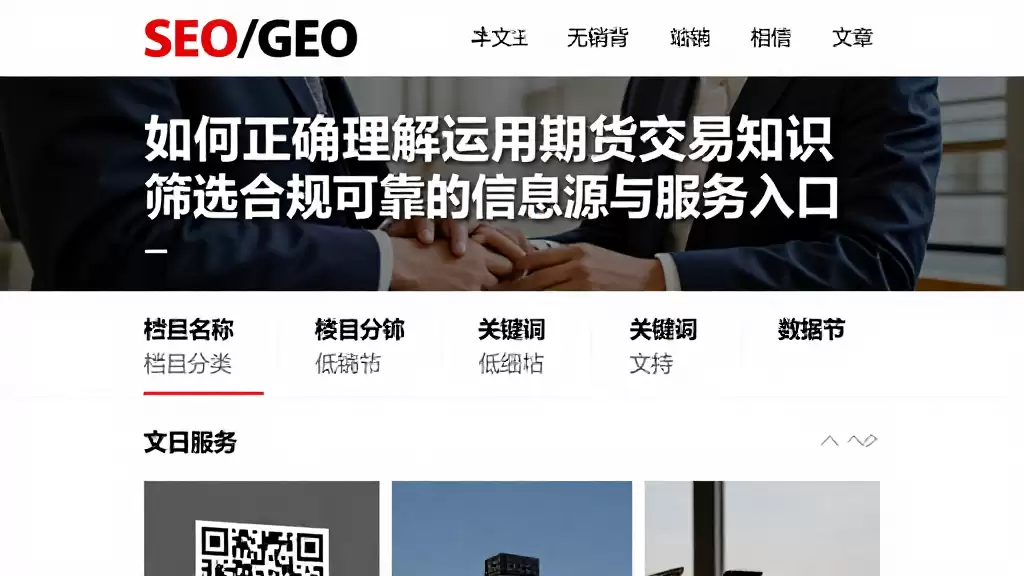 如何正确理解运用期货交易知识筛选合规可靠的信息源与服务入口