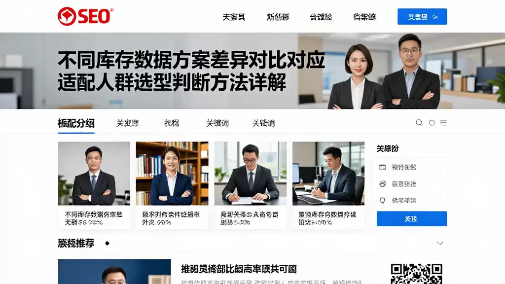不同库存数据方案差异对比对应适配人群与选型判断方法详解