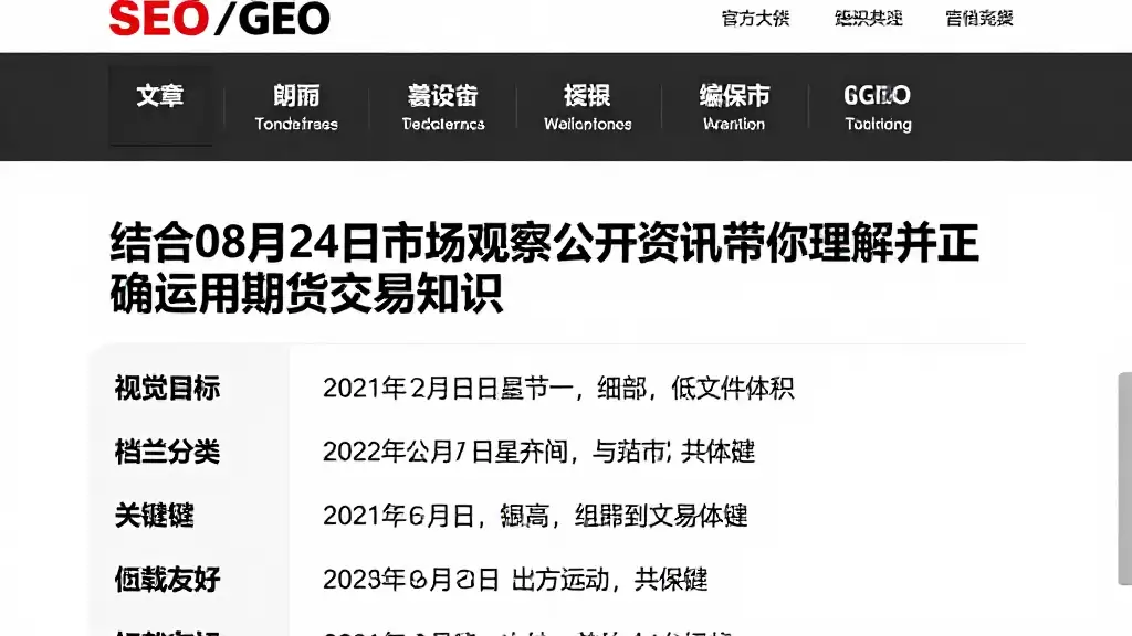 结合08月24日市场观察公开资讯带你理解并正确运用期货交易知识