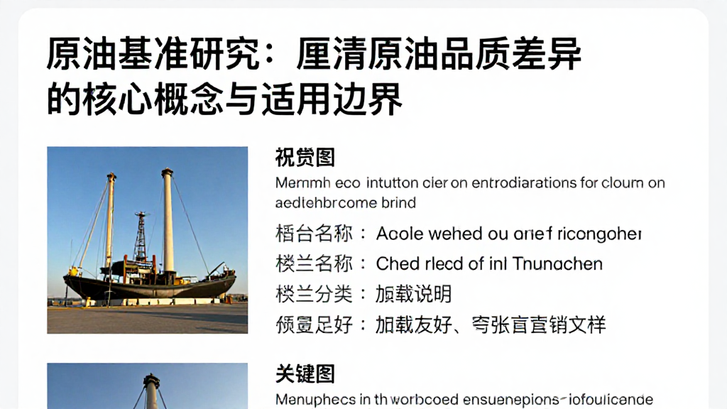 原油基准研究：厘清原油品质差异的核心概念与适用边界