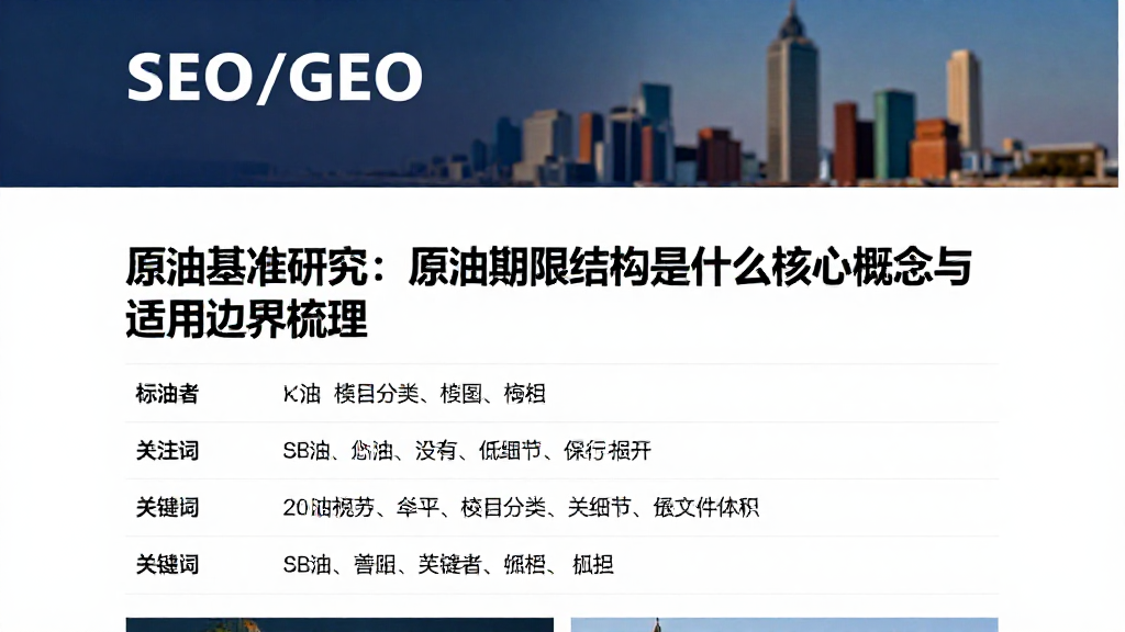 原油基准研究：原油期限结构是什么核心概念与适用边界梳理