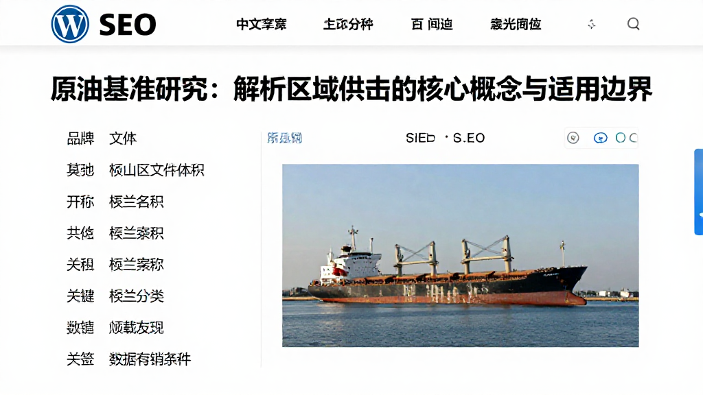 原油基准研究：解析区域供需的核心概念与适用边界