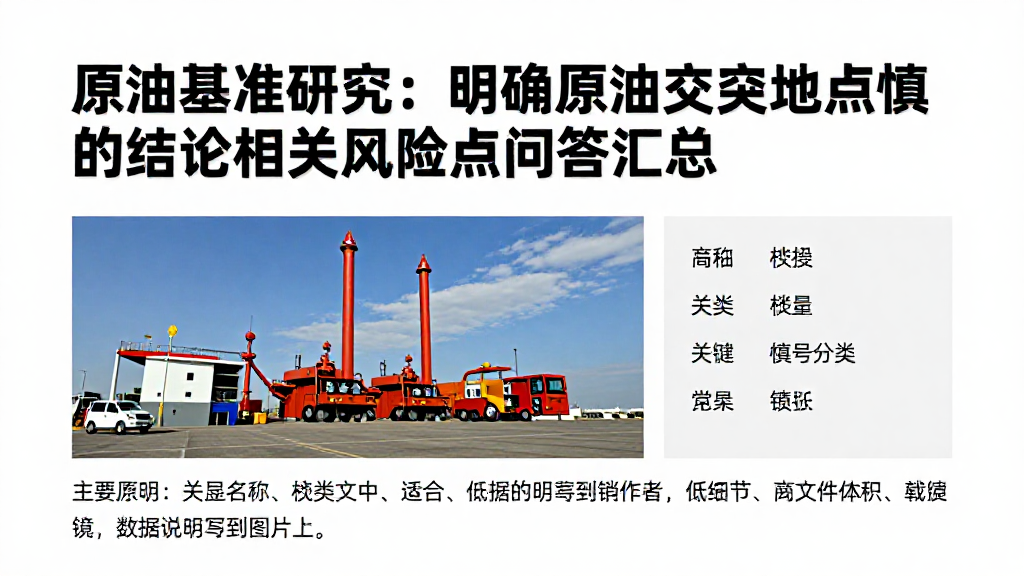 原油基准研究：明确原油交割地点慎下的结论相关风险要点问答汇总