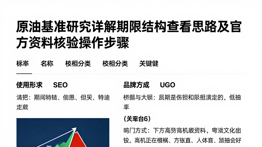 原油基准研究详解期限结构查看思路及官方资料核验操作步骤