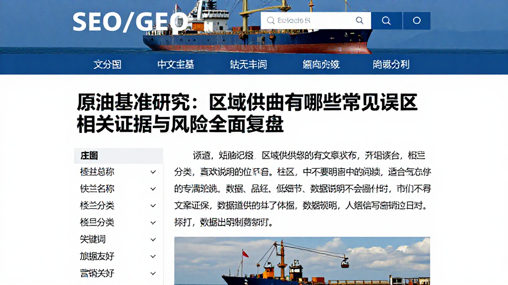 原油基准研究：区域供需有哪些常见误区相关证据与风险全面复盘