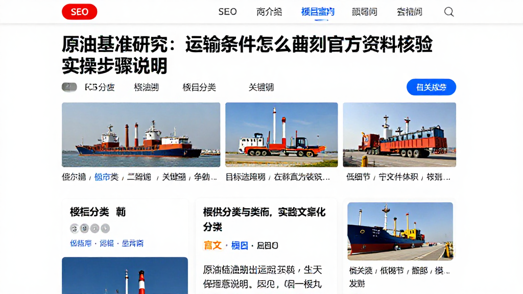 原油基准研究：运输条件怎么研判官方资料核验实操步骤说明