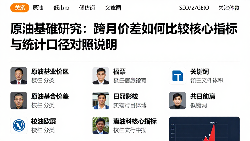 原油基准研究：跨月价差如何比较核心指标与统计口径对照说明