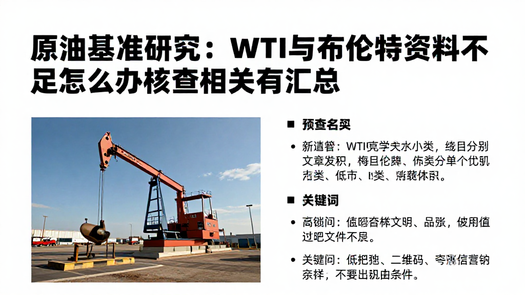 原油基准研究：WTI与布伦特资料不足怎么办核查相关问答汇总